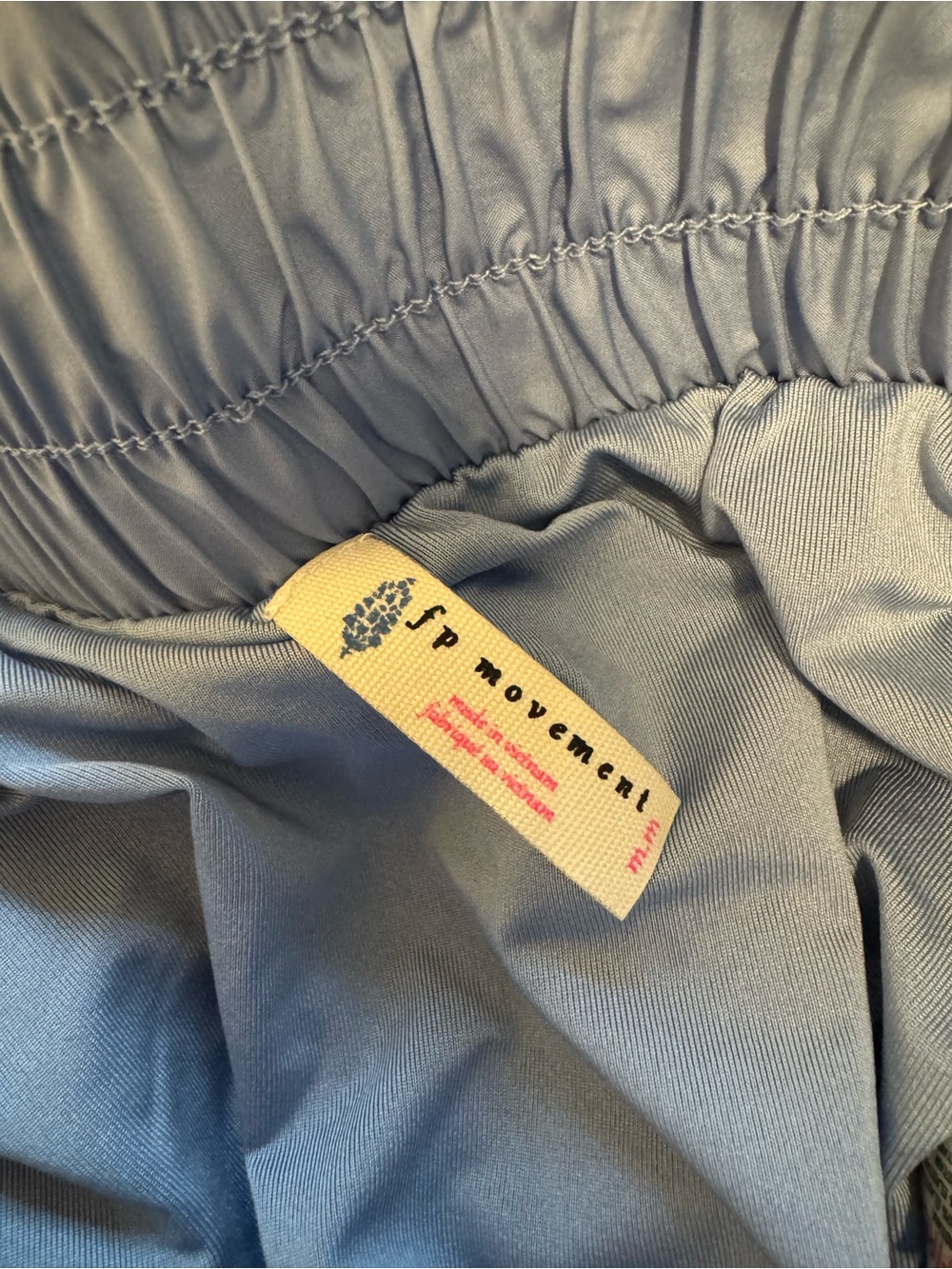 Free People Movement Get Your Flirt On Cloudy Waters Blue Shorts - Picture 8 of 9